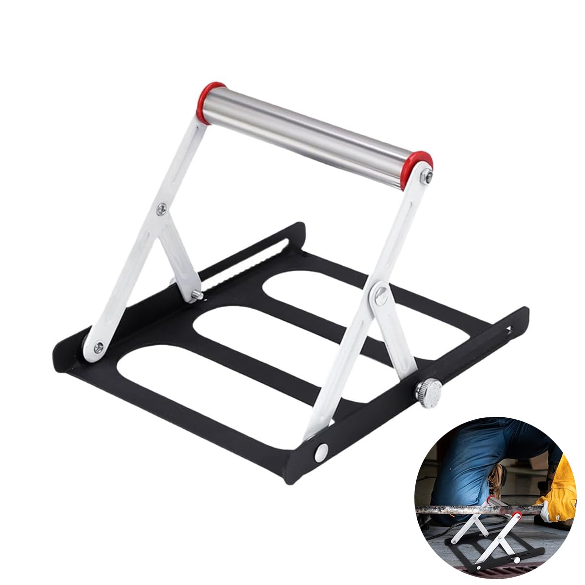 Serplex Cutting Material Stand Folding Stand with Adjustable Height Work Table Cutting Material Stand Raw Material Bracket for Metal Cutting Compact Cutting Machine Accessory, 20x17cm Serplex Cutting Material Stand Folding Stand with Adjustable Height Work Table Cutting Material Stand Raw Material Bracket for Metal Cutting Compact Cutting Machine Accessory, 20x17cm